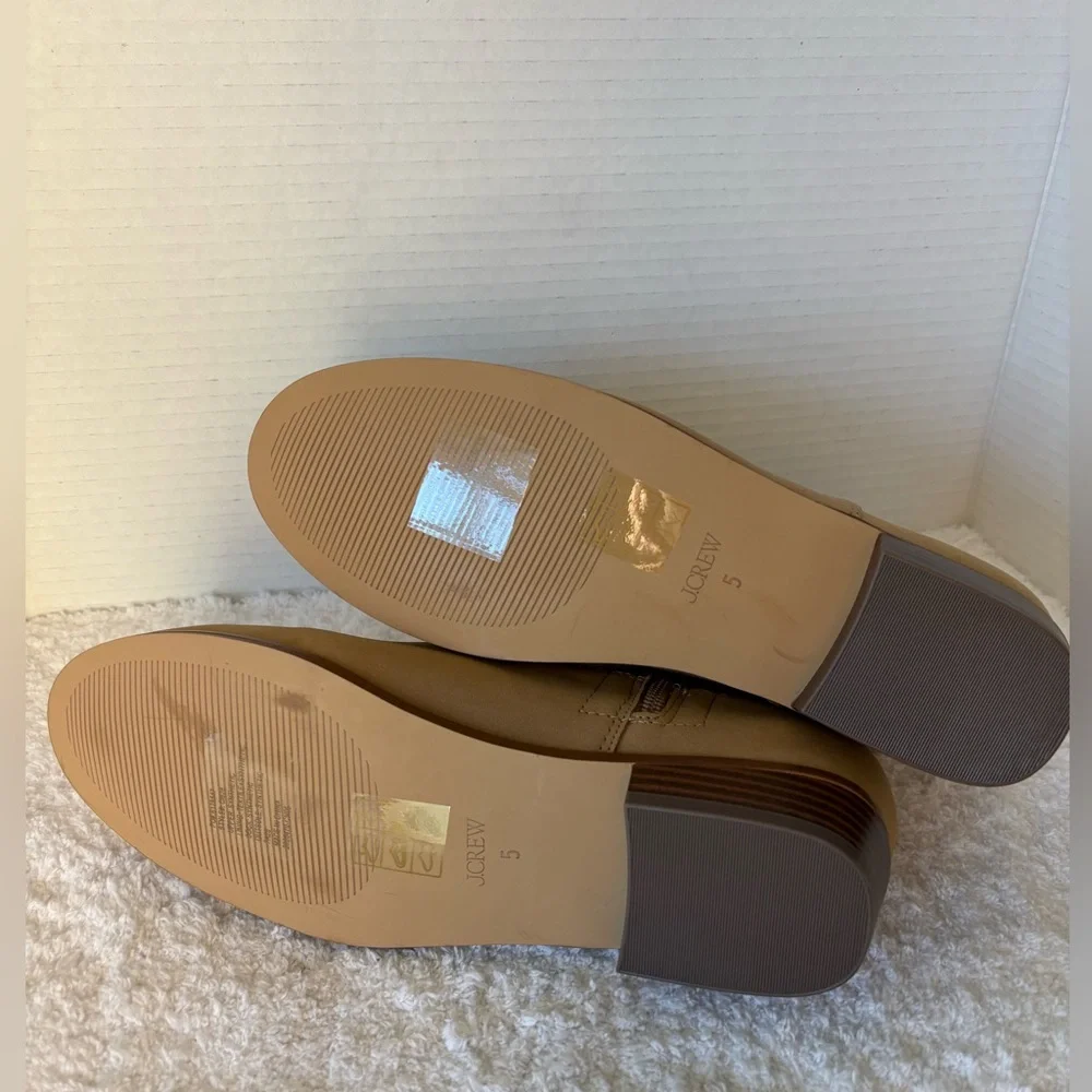 J.Crew Crewcuts Girls' Embroidered Sueded Boots, Color- Camel, Size 5.    NWT